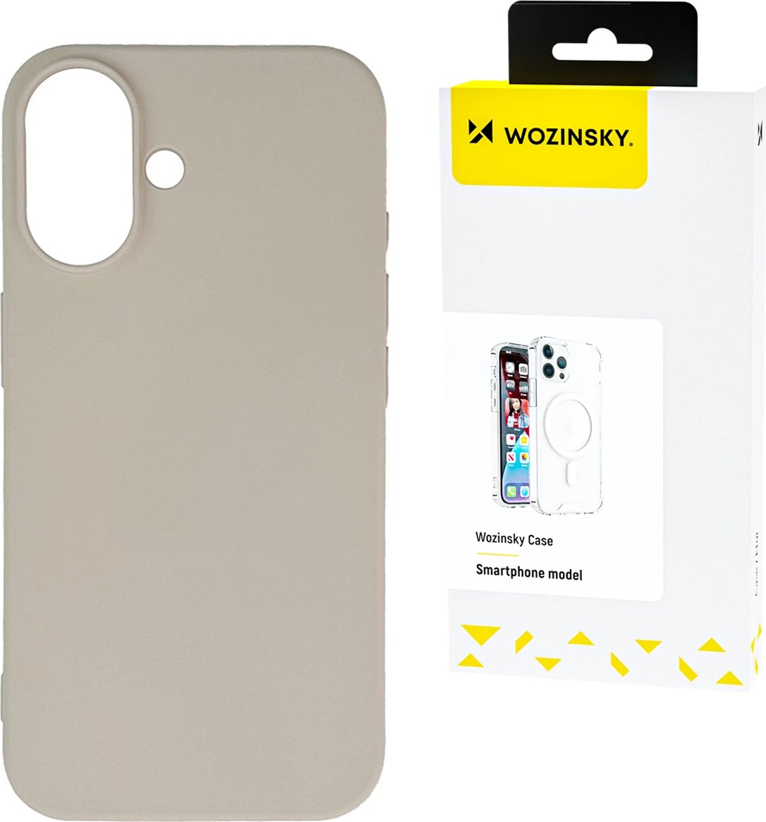 Mbështjellës silikon Wozinsky për Samsung Galaxy S25+, Bezhe