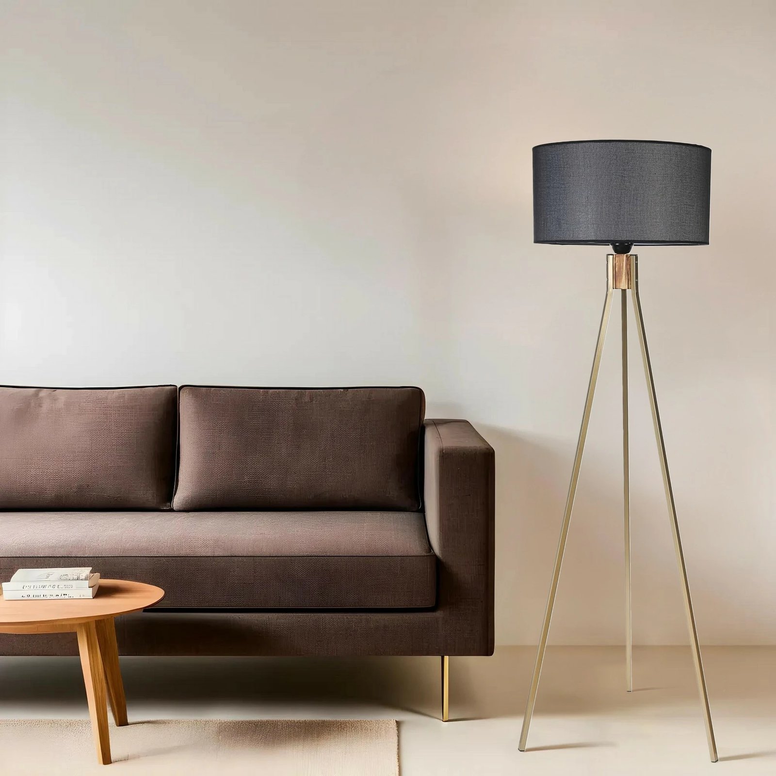 Llambë dyshemeje Opviq, 8829-8, e zezë dhe ari, 155cm