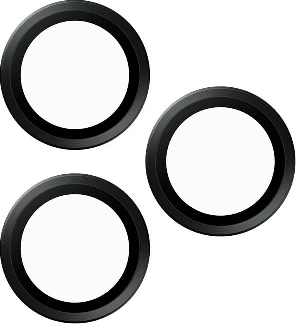 Mbrojtës lente PanzerGlass Hoops Ceramic për iPhone 16 Pro/16 Pro Max, i zi
