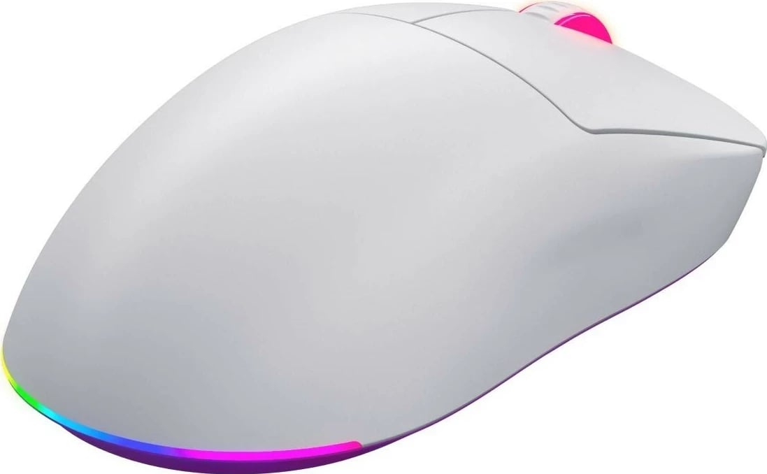 Maus gaming Hator Quasar 3 Ultra 8K, RGB, pa kabllo, i bardhë