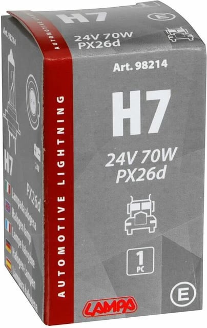 Lampa H7 24v 70w Px26d Kuti