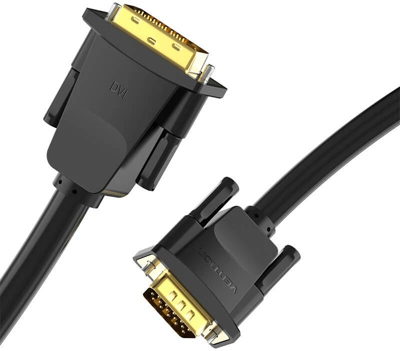 Kabllo DVI (24+1) në VGA Vention EABBG, 1.5m, 1080p, e zezë