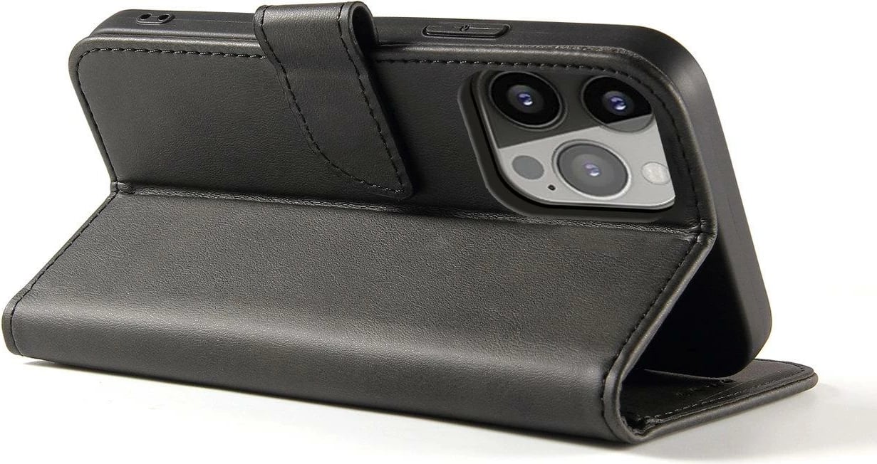 Mbështjellës Hurtel Magnet Case për TCL 20 5G, me portofol dhe mbajtëse, e zezë