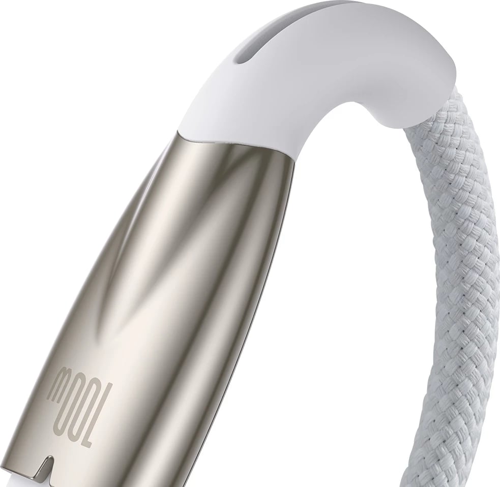 Kabllo karikimi dhe të dhënash Baseus Glimmer Series, USB-A në USB-C, 1m, 100W, Bardhë