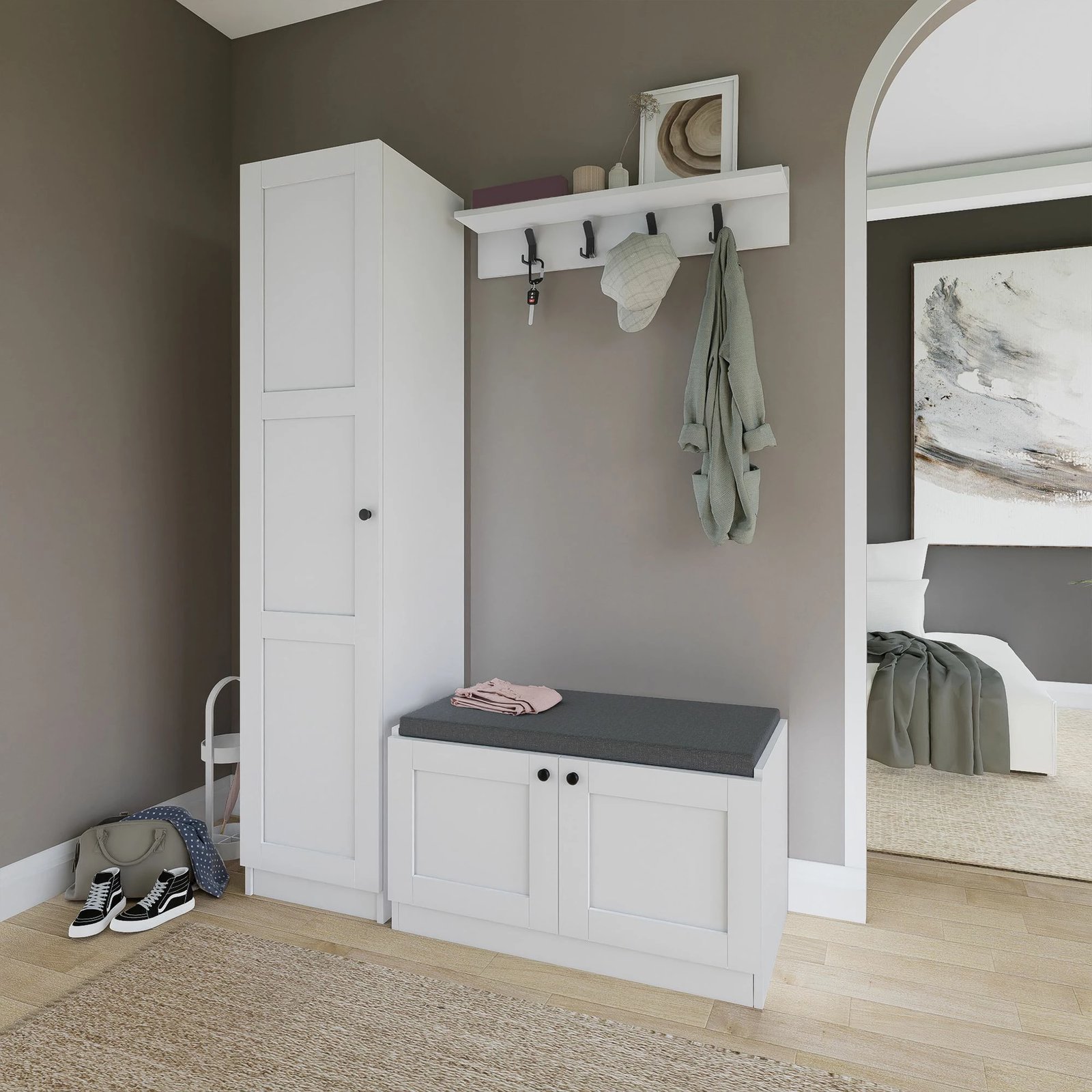 Set për korridor, ngjyrë e bardhë, Skye Decor, Lucas 1600-54