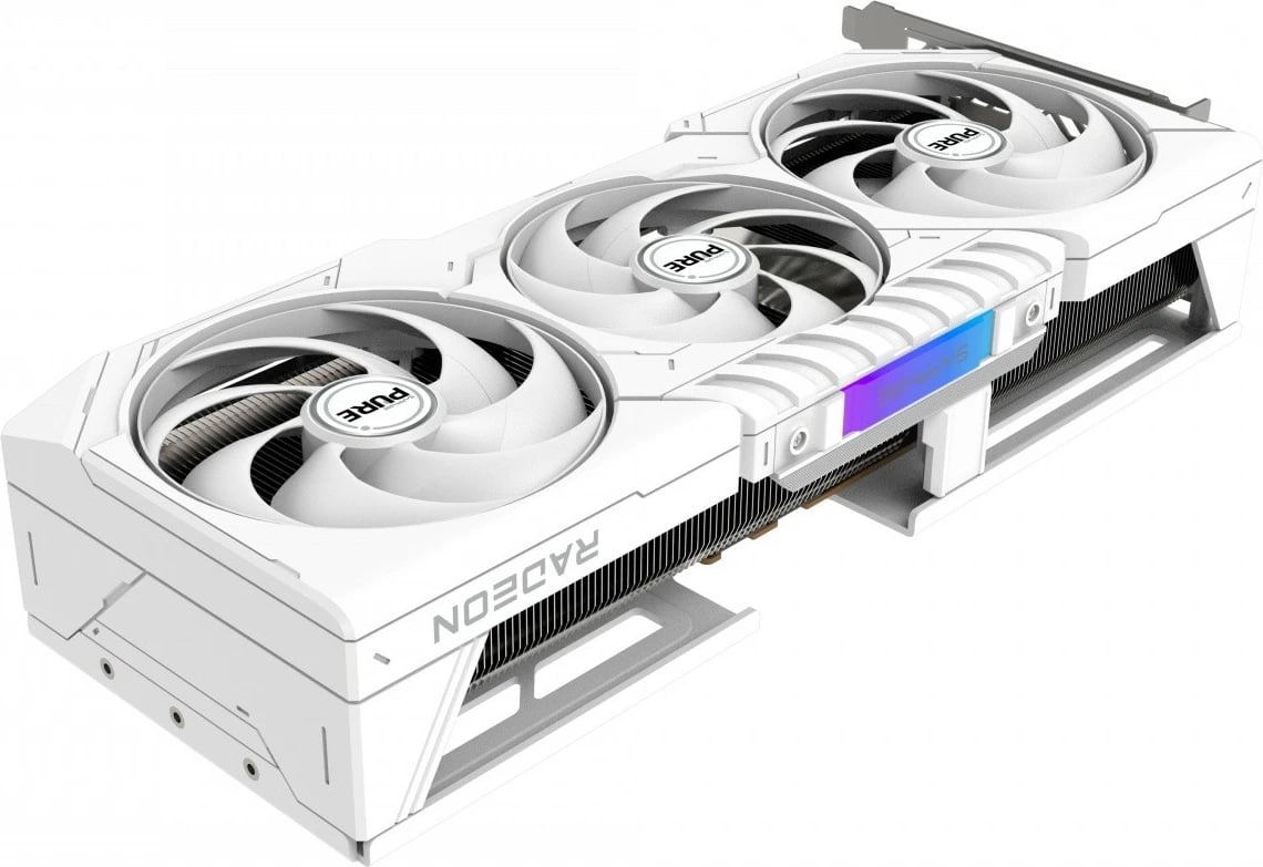 Kartelë grafike Sapphire Radeon RX 9070 PURE, 16GB GDDR6, 256-bit, 3 ventilatorë, e bardhë