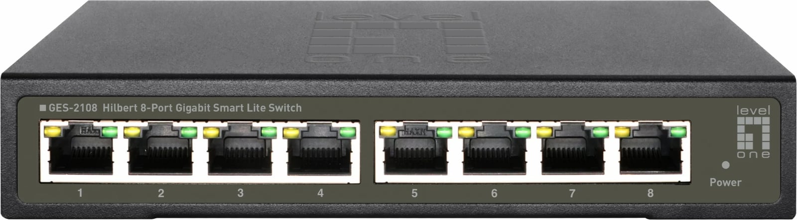 Switch LevelOne Hilbert 8-Port Gigabit Smart Lite, Managed, L2, Ethernet Gigabit