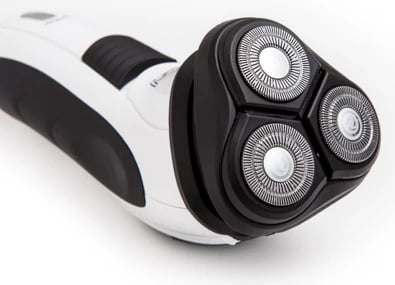 Makinë rroje, Camry, CR 2915, 3 koka lëvizëse, bateri me rikarikim 60 min, bardhë/zezë