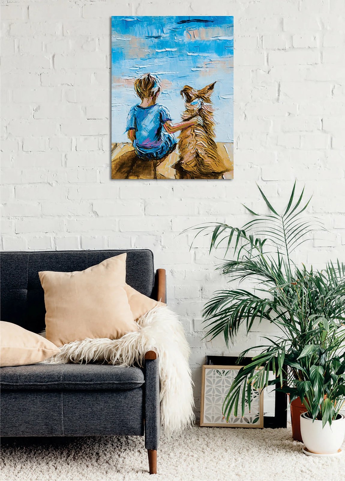 Pikturë dekorative në kanavacë Wallity, DC375, shumëngjyrëshe, 30x40cm