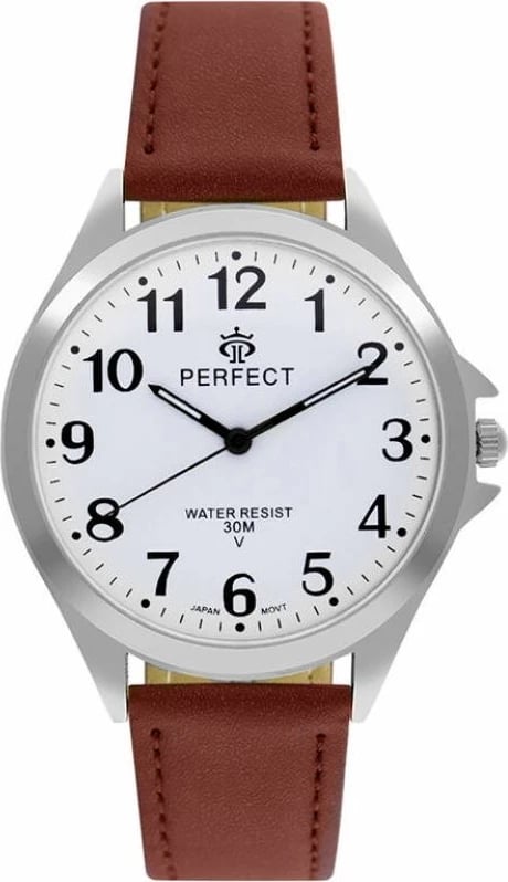 Orë dore për meshkuj PERFECT GXB412-02, kafe