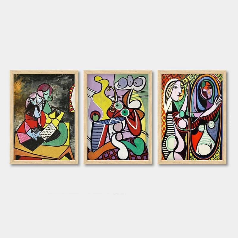 Pikturë dekorative me kornizë (3 copë), Wallity, 3NTC_UNPP01_3545