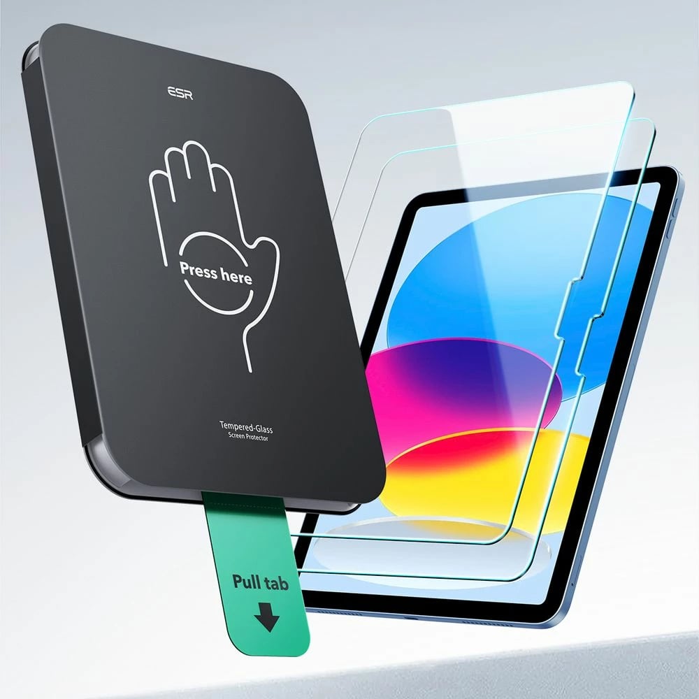 Xham i temperuar për ekran tablet ESR UltraFit, 2 copë, për iPad 10.9" (10 gen.)/11" (11 gen.)