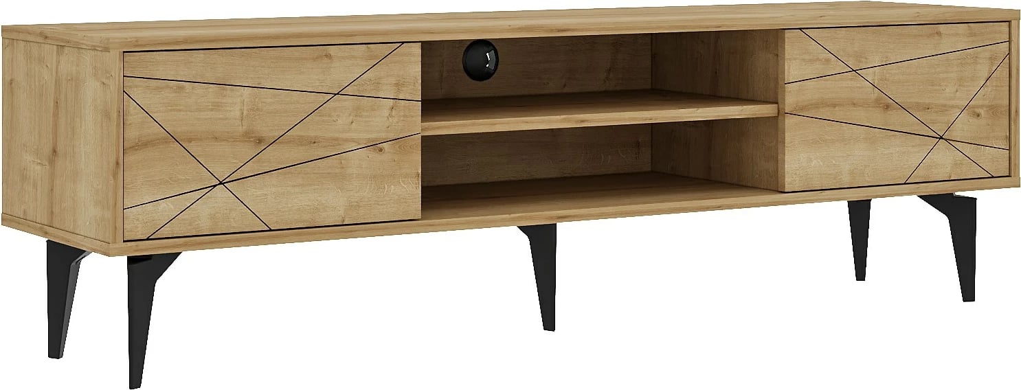 Komodë TV, Skye Decor, Brendon, ngjyrë lisi safir