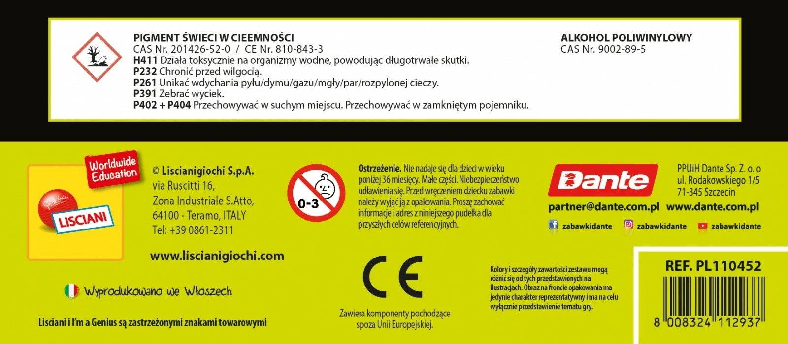 Set edukativ shkencor, Lisciani, I'm a Genius Amazing Balls 304-PL110452, krijim topthash kërcyes me shkëlqim në errësirë, 8+