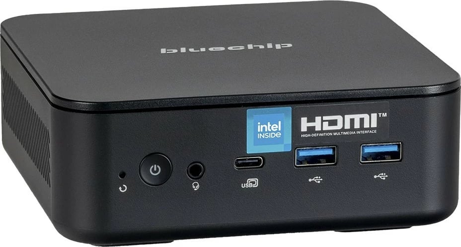 Kompjuter mini bluechip BUSINESSline M13100 N100, 8GB RAM, 120GB SSD, Wi-Fi 6, BT 5.3, i zi