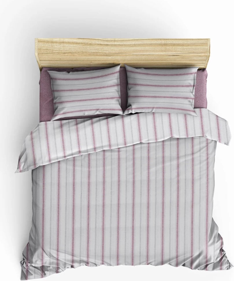 Set mbulesë për jorgan dopio, L'essentiel, Viento, ngjyrë e kuqe e errët