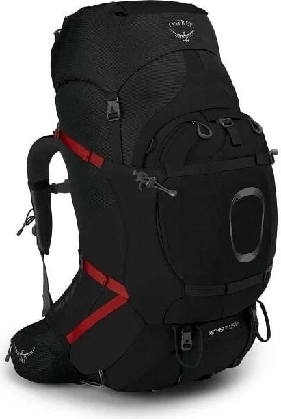 Çantë shpine Osprey Aether Plus 85, L/XL, E zezë