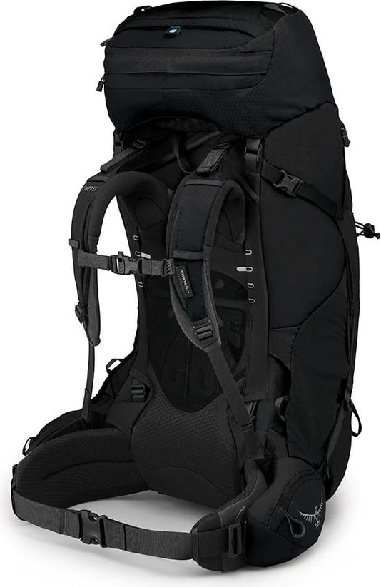 Çantë shpine Osprey Aether 65, 68 L, e zezë