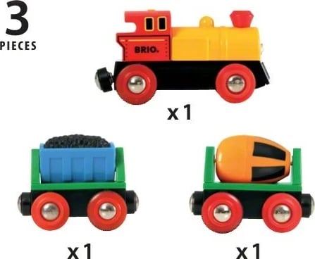 Lodër tren BRIO Ravensburger 33319, me bateri, shumëngjyrësh