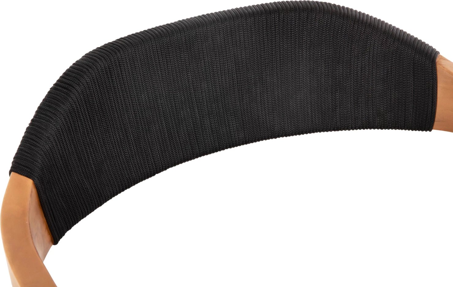 Karrige ngrënieje RIMINI FH9867.02 dru TEAK ngjyrë natyrale-me litar të zi & ndenjëse PU 60x61x76Hcm