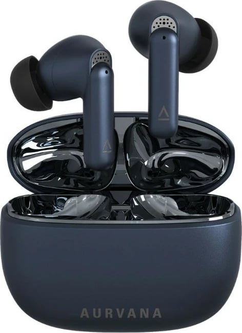 Kufje TWS në vesh, Creative Aurvana Ace Mimi, Bluetooth 5.3, ANC, deri 28h, karikim pa tela, navy blue