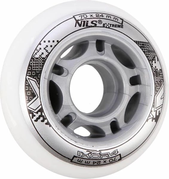 Rrota për rollera Nils Extreme, të bardha