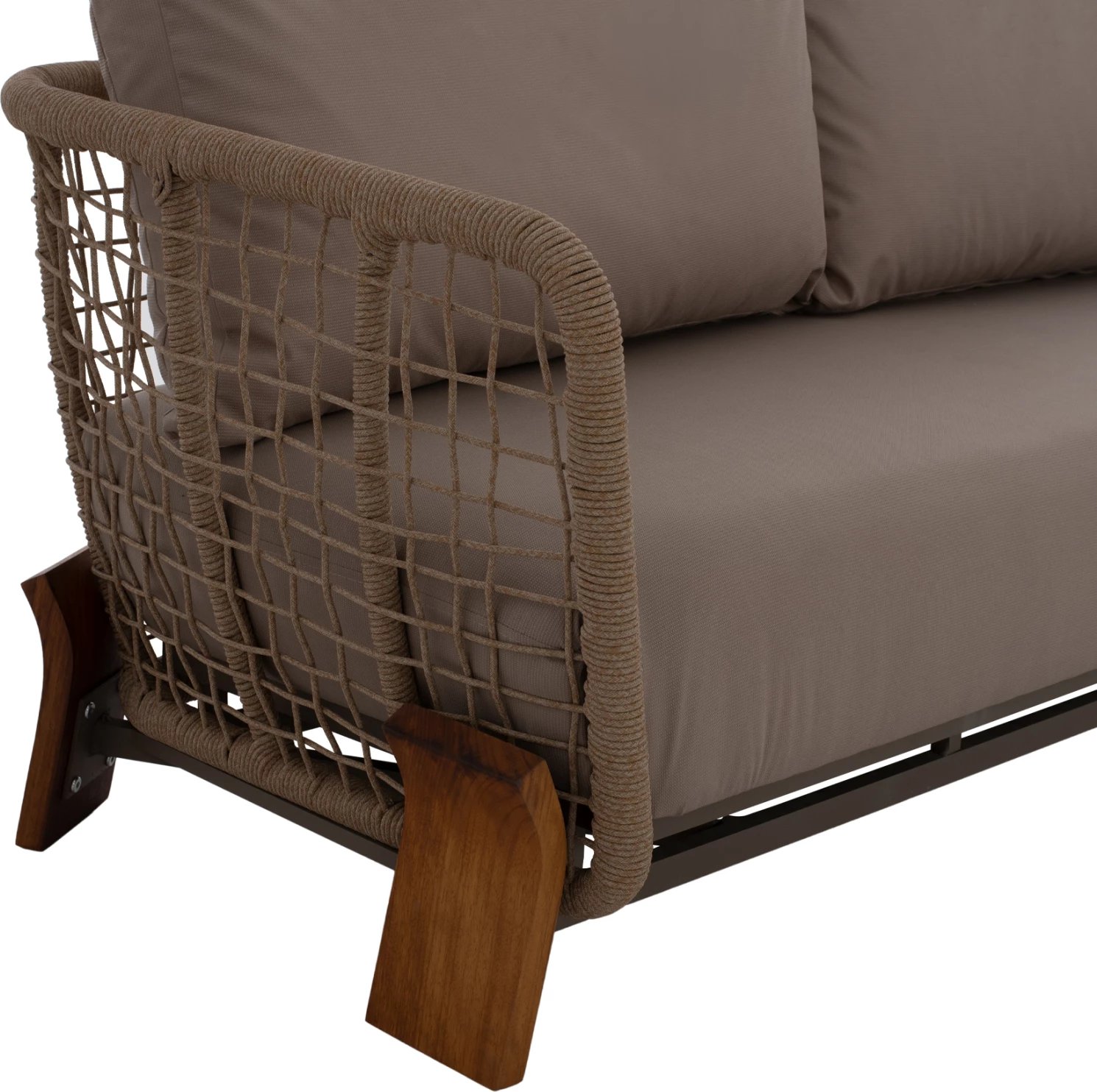 Set për jashtë OXFORD 4 copë IROKO litar xham i temperuar FH5884.01