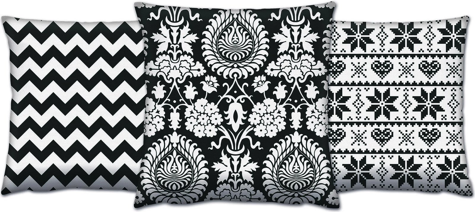 Set jastëkësh (3 copë), Aberto Design, AC-4391-4675-4407