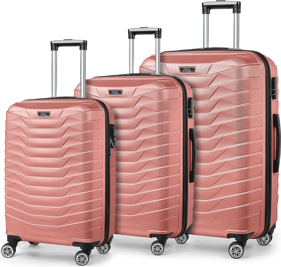 Set valixhesh (3 copë), ngjyrë lejla, Zoozie Bags, P55UCVLZ05