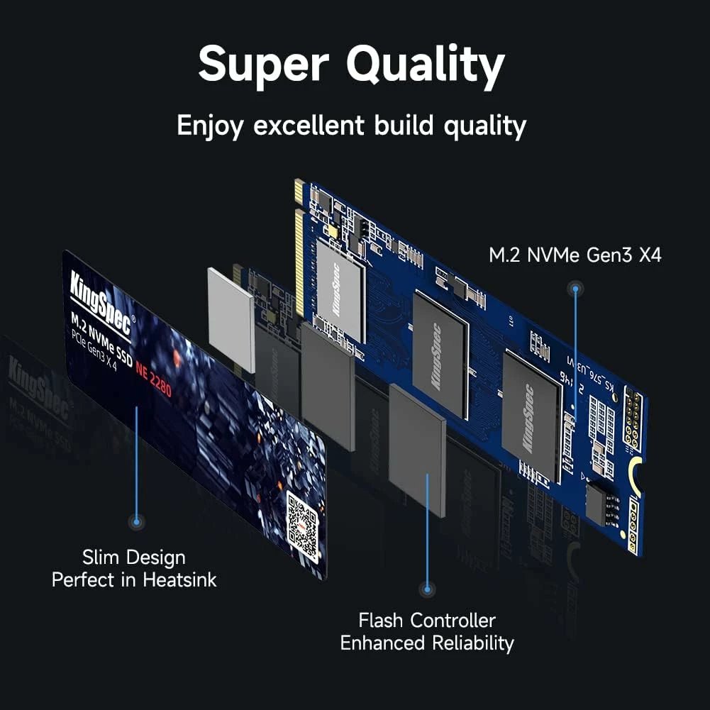 Ssd KINGSPEC SSD 1TB (Kaltër e mbyllur)
