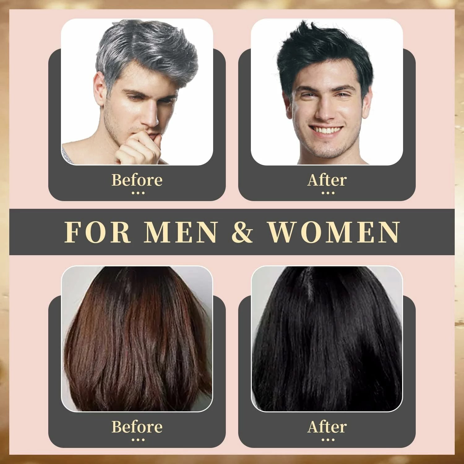 Shampo ngjyrosës Dexe, e zezë