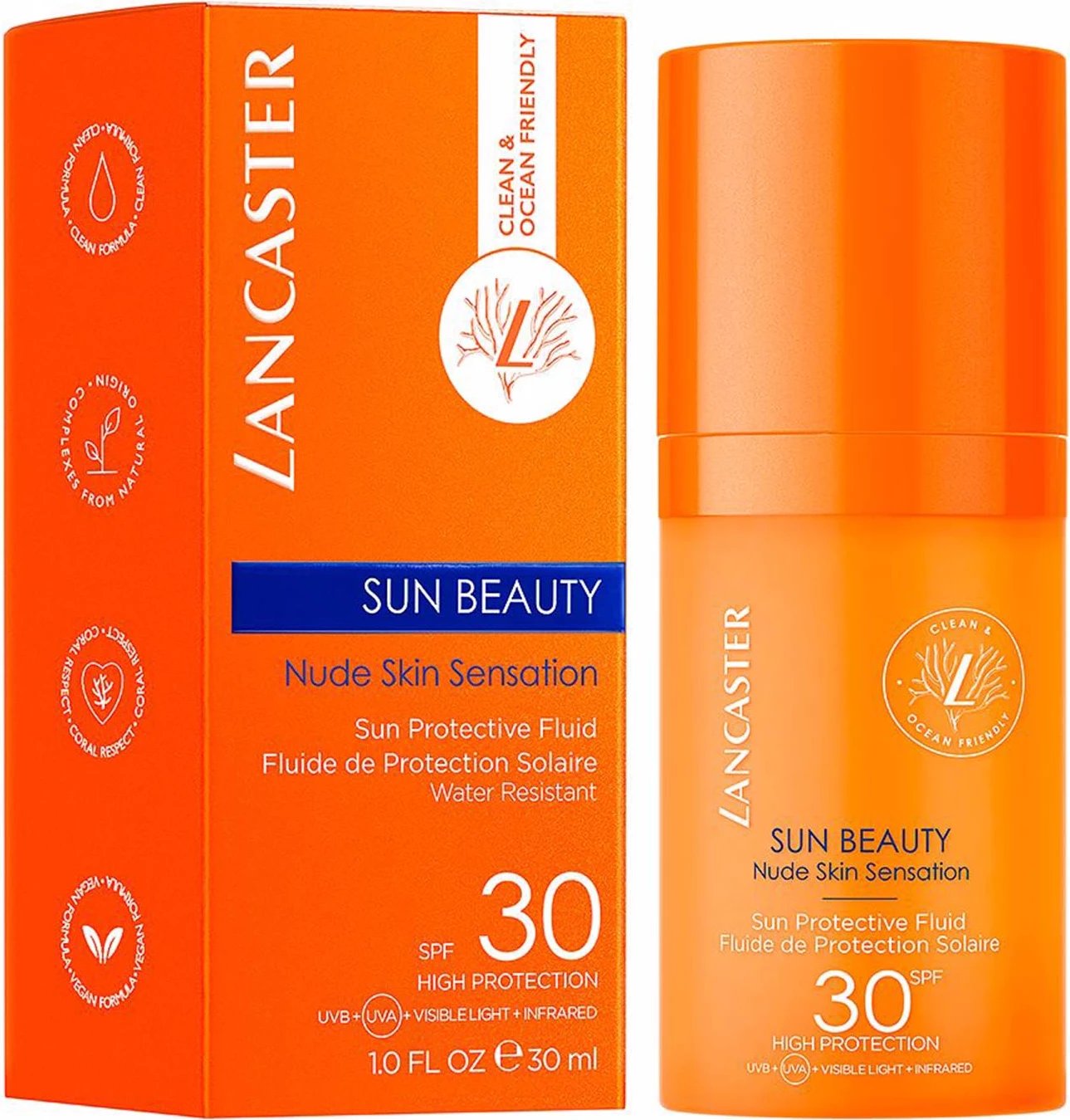 Fluido për fytyrë për mbrojtje nga dielli Lancaster Sun Beauty SPF30, 30ml