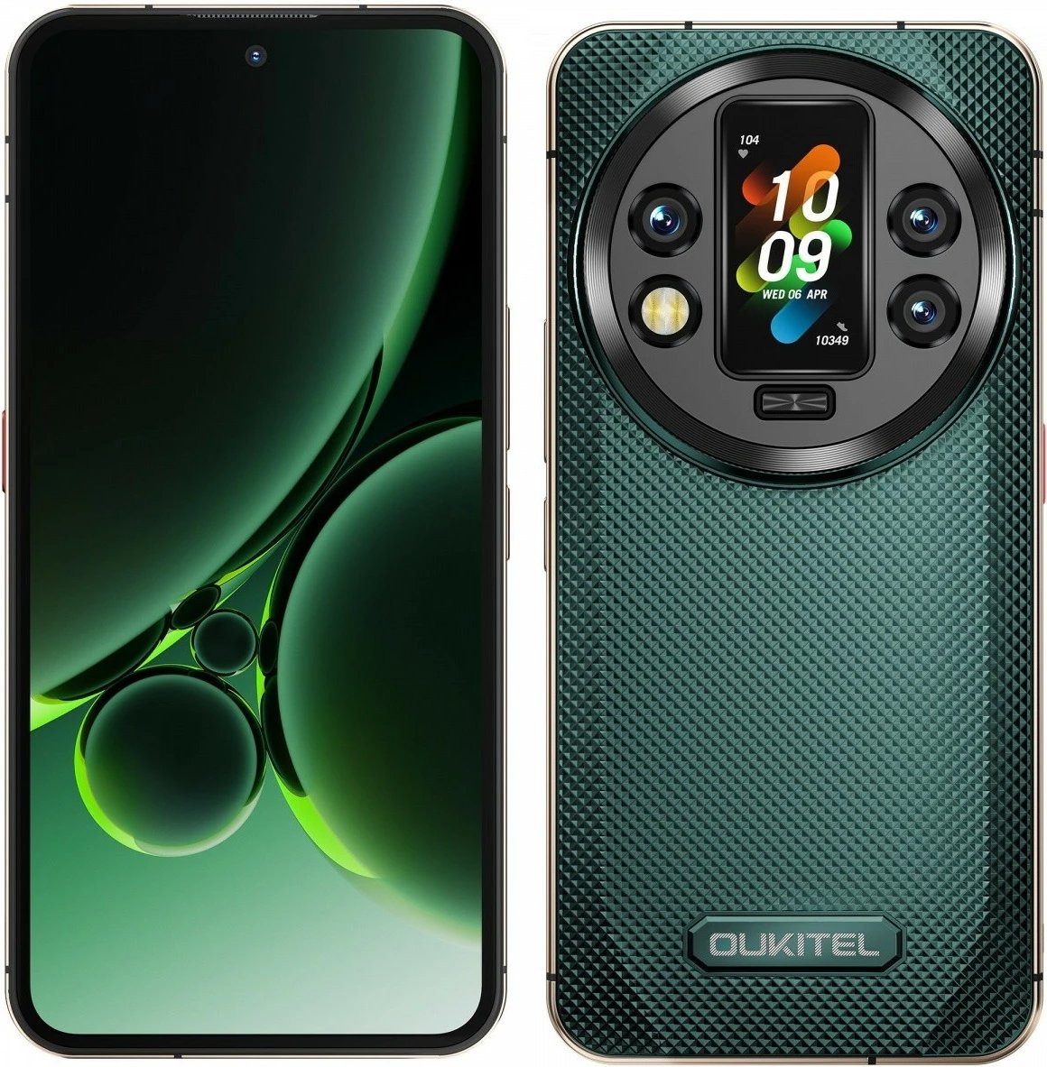 Celular OUKITEL WP200 Pro 5G 24GB/1TB 6.7" AMOLED 120Hz IP68/IP69K 8800mAh gjelbër