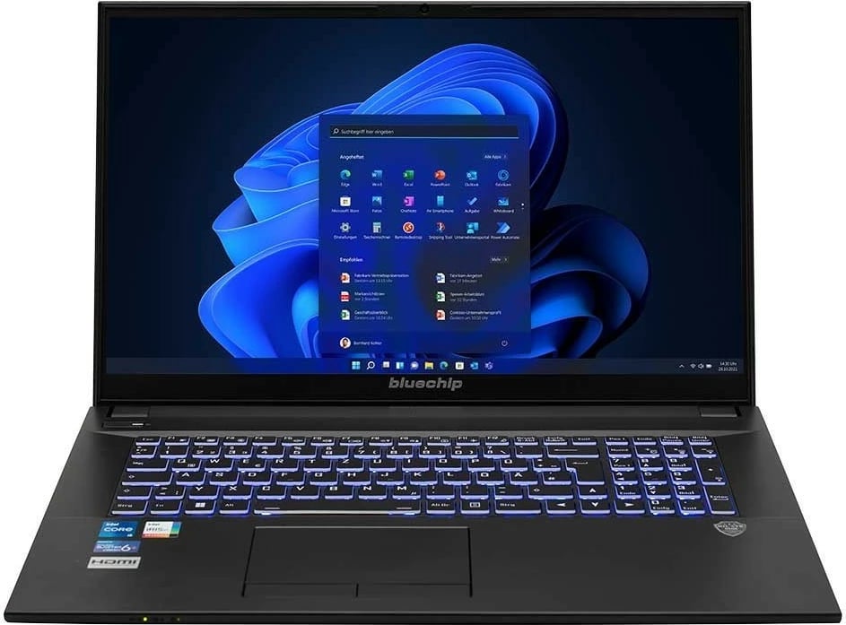 Kompjuter bluechip TRAVELline 17W4 EDU, i5-1335U, 16GB RAM, 500GB SSD, 17.3 inç, Windows 11 Pro, zi