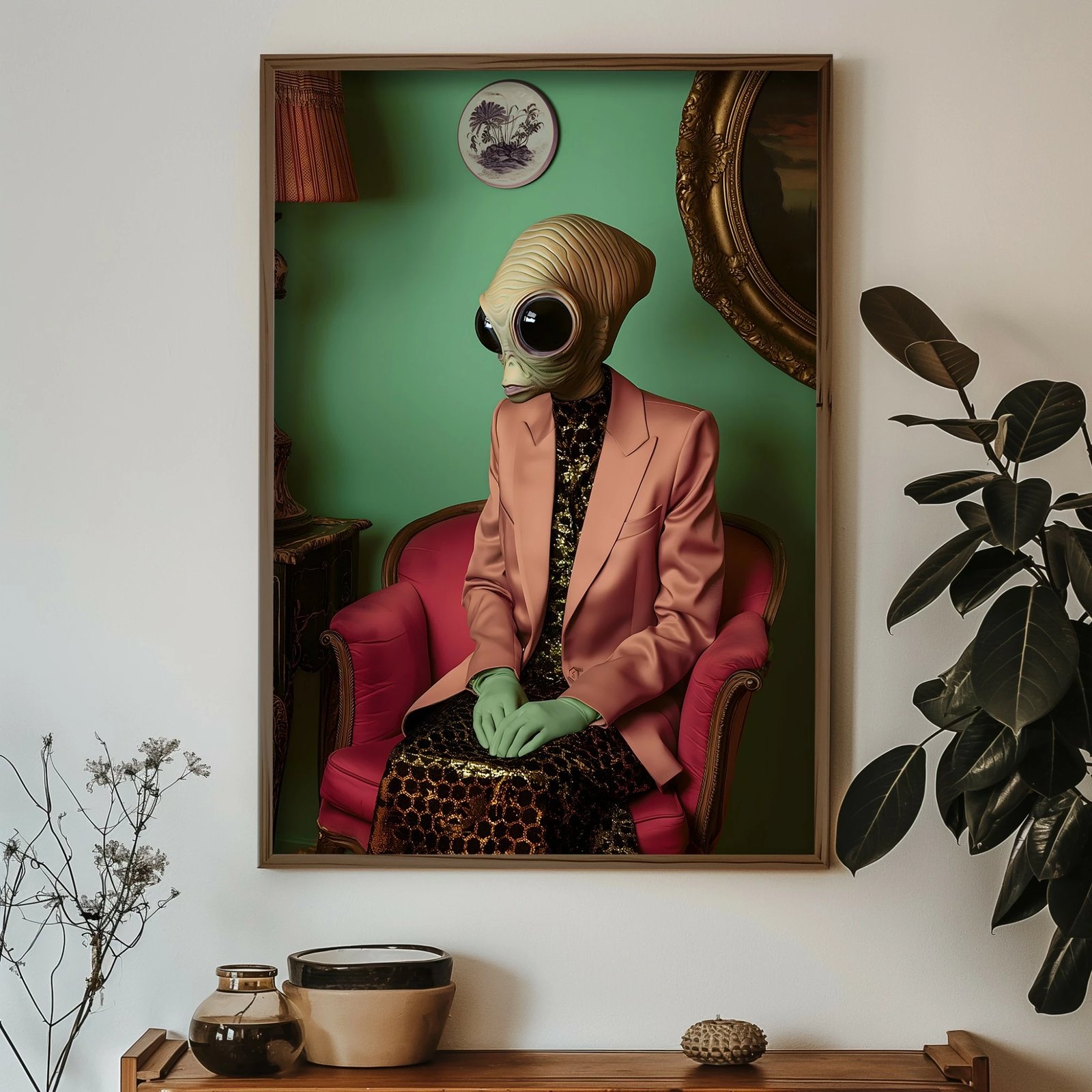 Pikturë dekorative me kornizë MDF, Wallity, GE242-L, shumëngjyrëshe