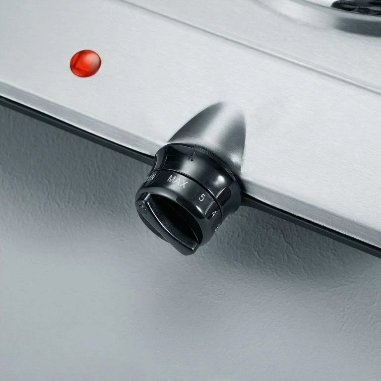 Sobë elektrike Severin DK 1014, 2 pllaka, çelik inoks, countertop