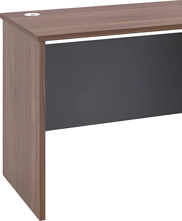 Tavolinë pune Cassius, ngjyrë gri e errët-arrë, 120x60x75cm