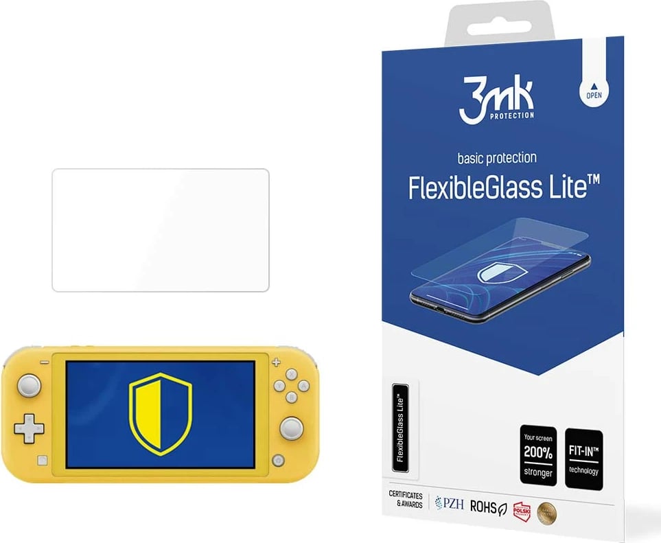 Xham hibrid mbrojtës 3mk FlexibleGlass Lite për Nintendo Switch Lite 2019, Transparent