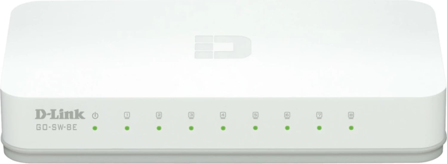 Switch D-Link GO-SW-8E/E, Fast Ethernet, 8 porte, i bardhë