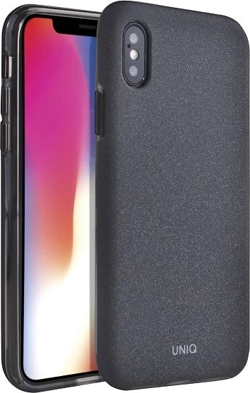 Mbështjellës UNIQ Lithos për iPhone XS Max, e zezë