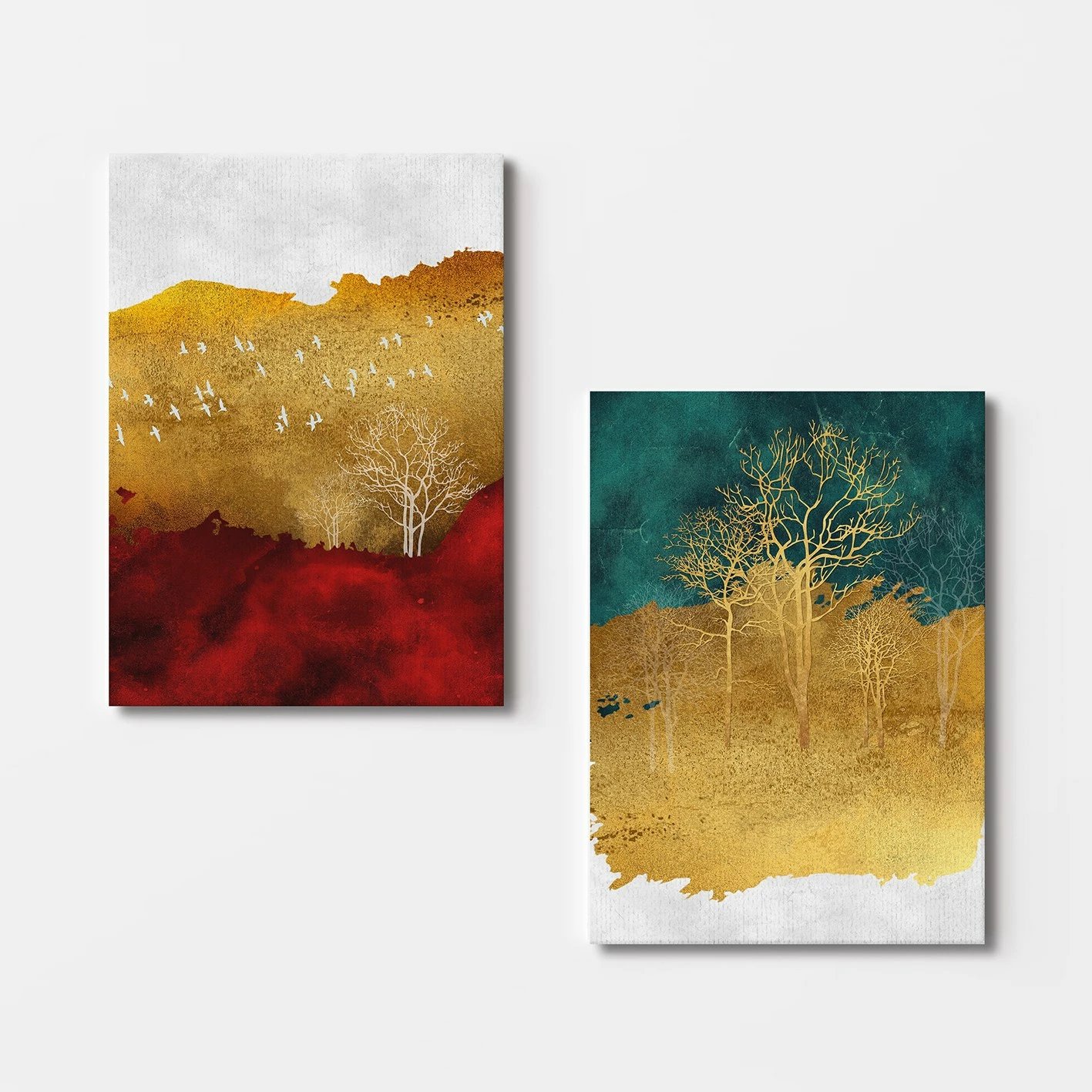 Piktura dekorative në kanavacë (2 copë), Wallity, 2KNV4281, 50x70cm