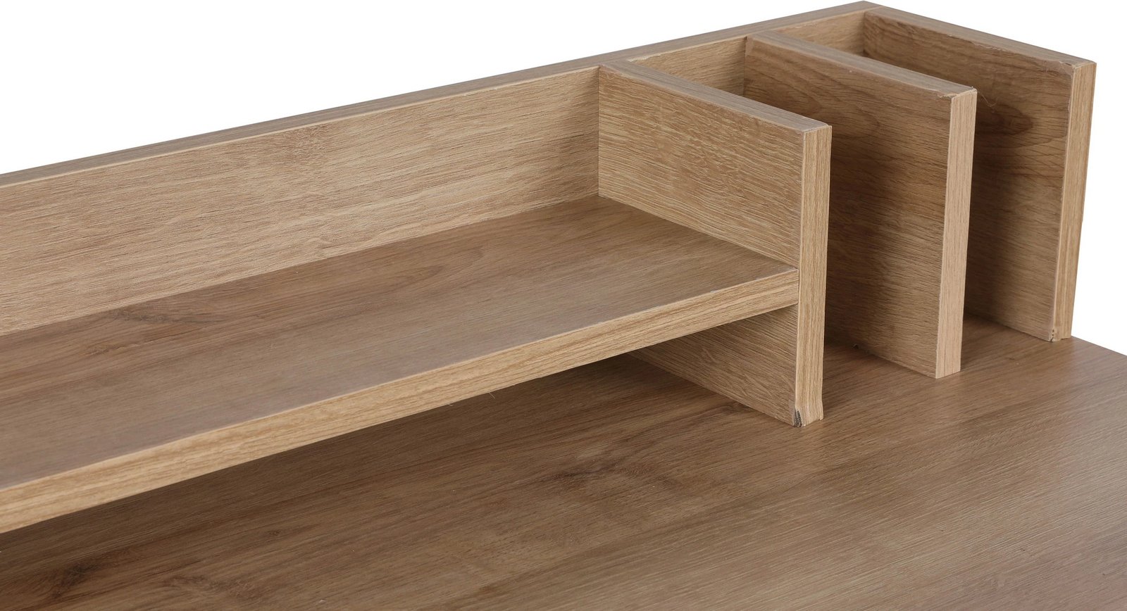 Tavolinë pune për studime Skye Decor, ngjyrë lis dhe e zezë, Lozan