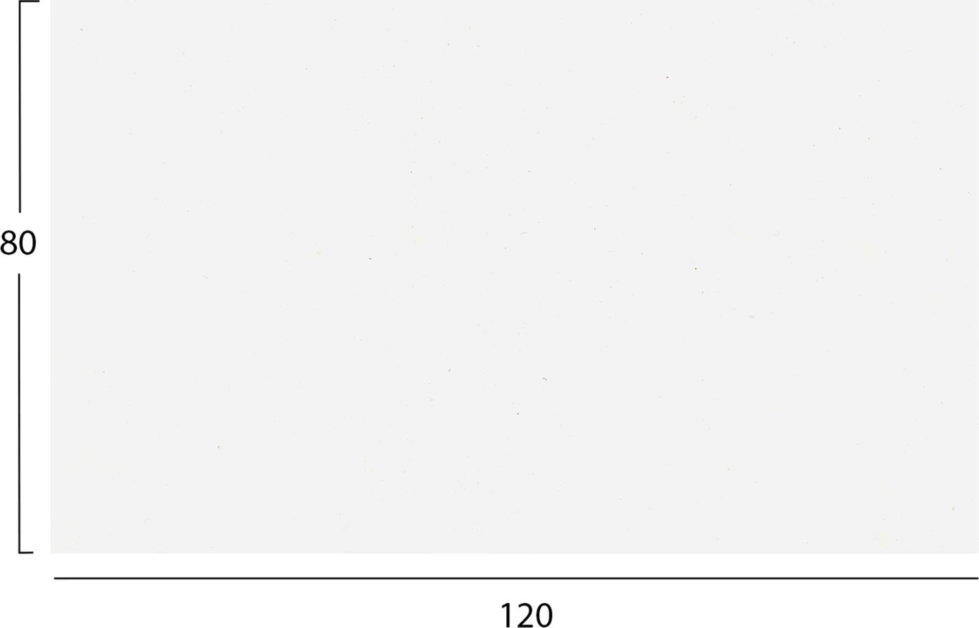 Sipërfaqe tavoline HPL, drejtkëndëshe, e bardhë, FH5840.22, 120x80cm