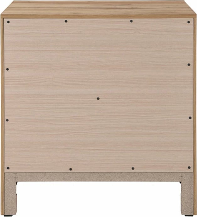 Komodinë natyrale me 2 sirtarë, 58x41x62