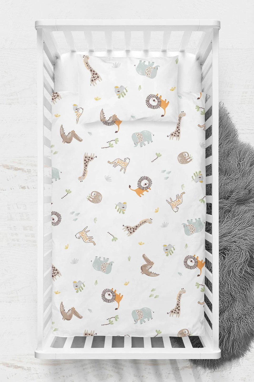 Set mbulesë për jorgan për bebe, Ranforce L'essentiel, Jungle