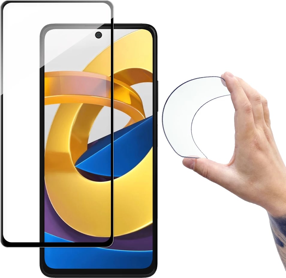 Mbrojtës ekrani Wozinsky Full Cover Flexi Nano Glass me kornizë, për Xiaomi Poco M4 Pro 5G/Redmi Note 11S 5G/Redmi Note 11T 5G, Transparent
