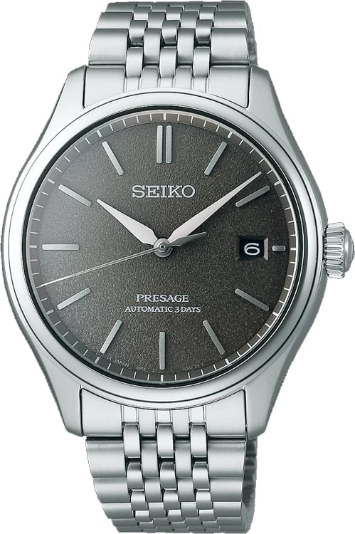 Orë dore SEIKO SPB465J1 për meshkuj, e argjendtë