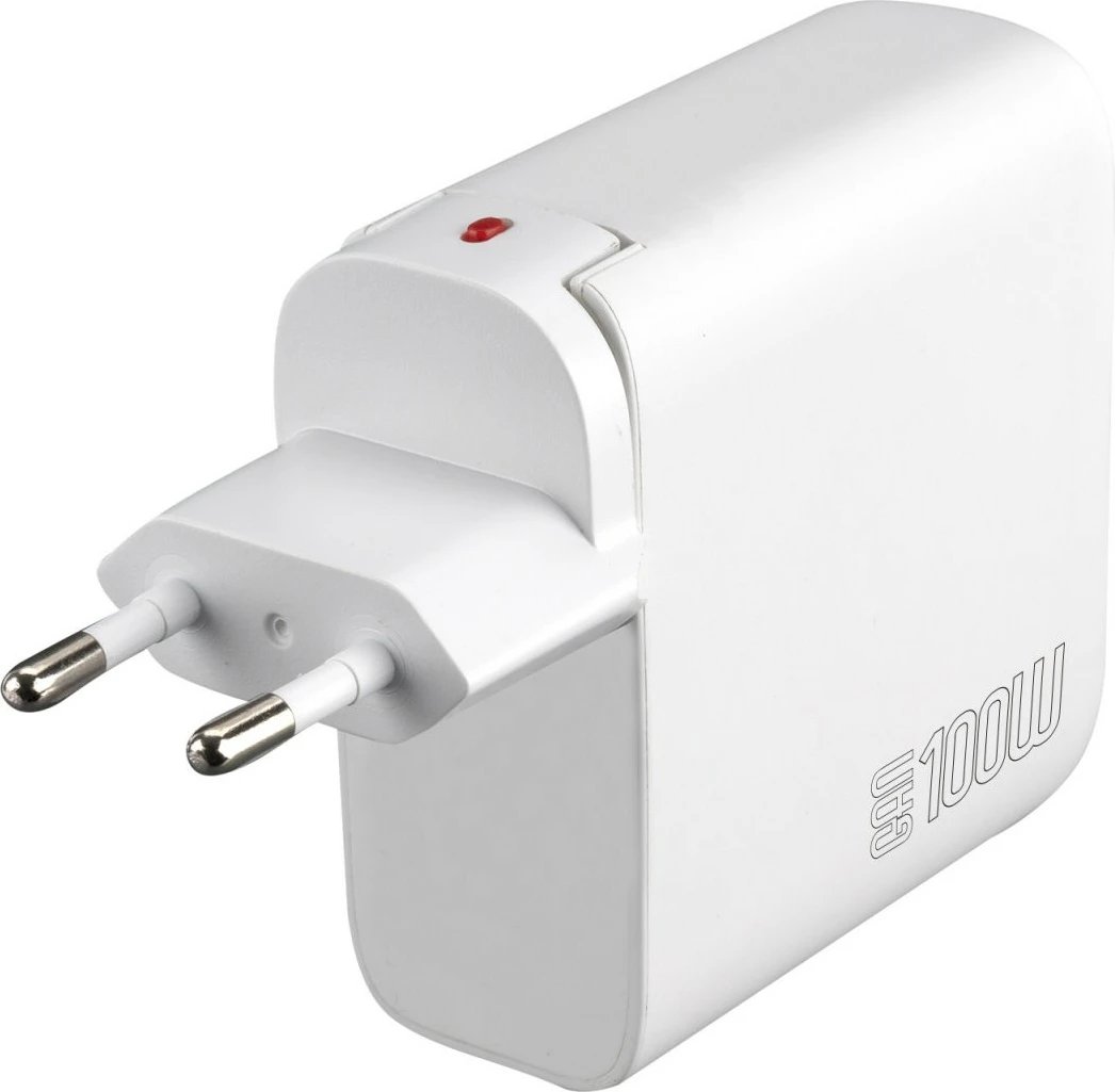 Karikues 4smarts GaN Flex Pro 100W, 3 USB-C + 1 USB-A, i bardhë