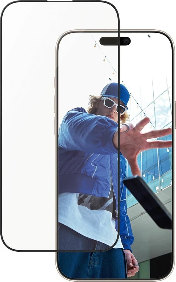 Mbrojtës ekrani PanzerGlass për iPhone 16 Pro Max, kornizë alumini