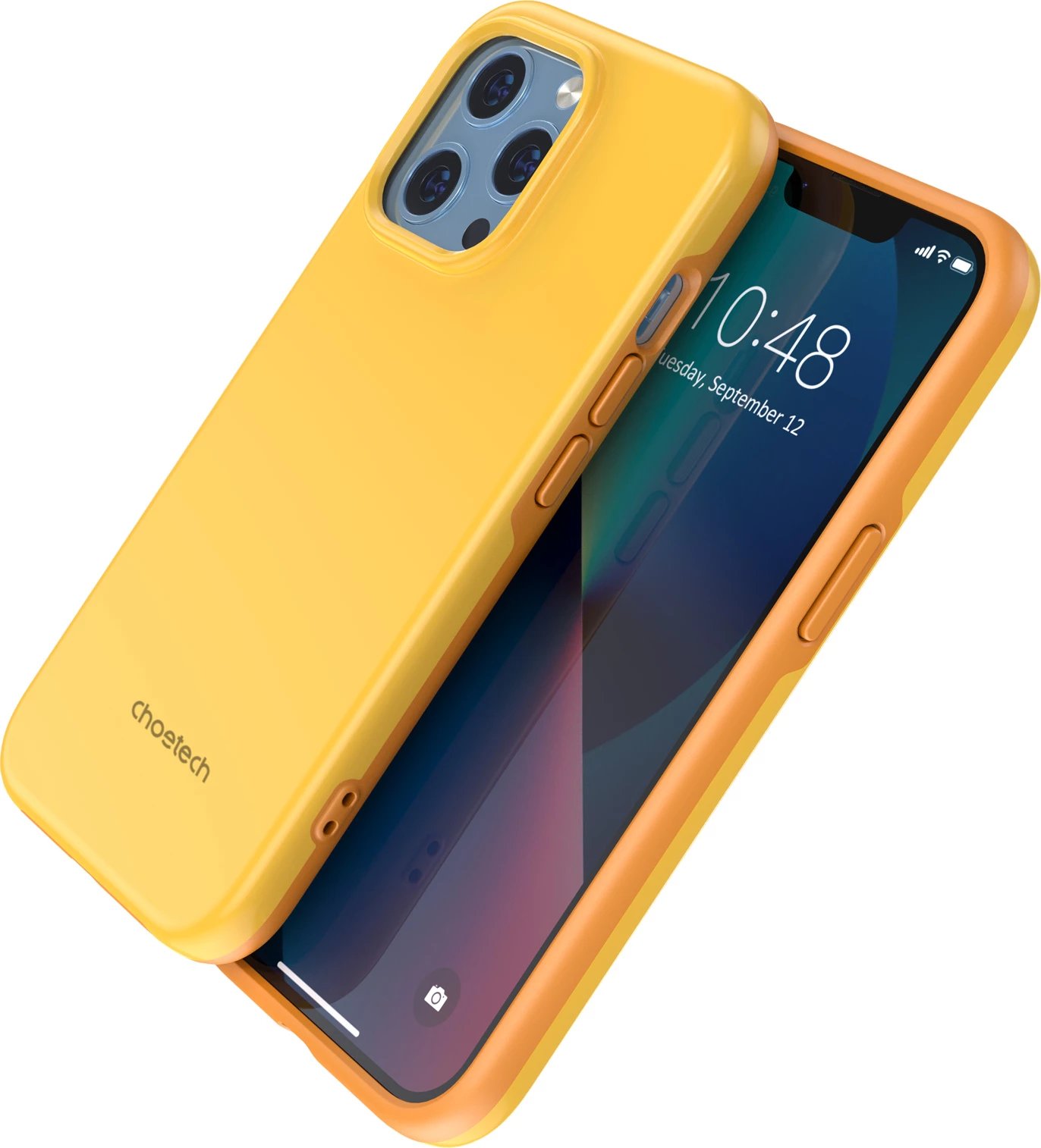 Mbështjellës Choetech PC0113-MFM-YE për iPhone 13 Pro, Made For MagSafe, portokalli